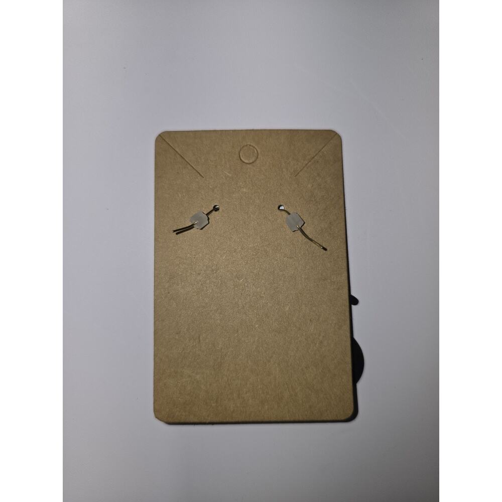 Wooden Laser Cut Earrings Black Cat Lightweight Handmade Hook Earrings - Picture 3 of 3
